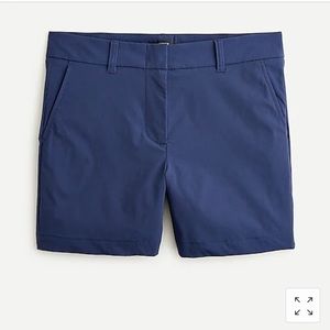 J. Crew 5” Tech Nylon Shorts Navy Stretch